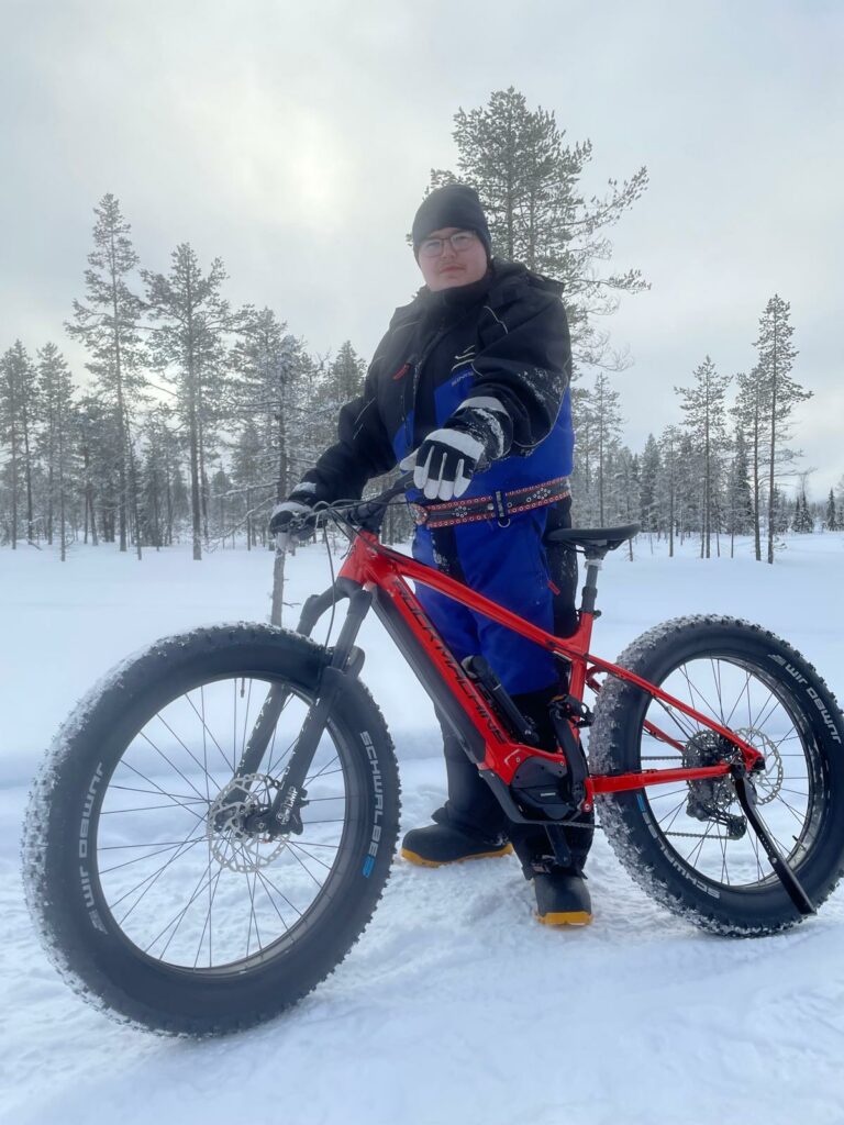 E Fatbike in winter
